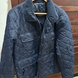Andrew Marc Blue Quilted Puffer Jacket